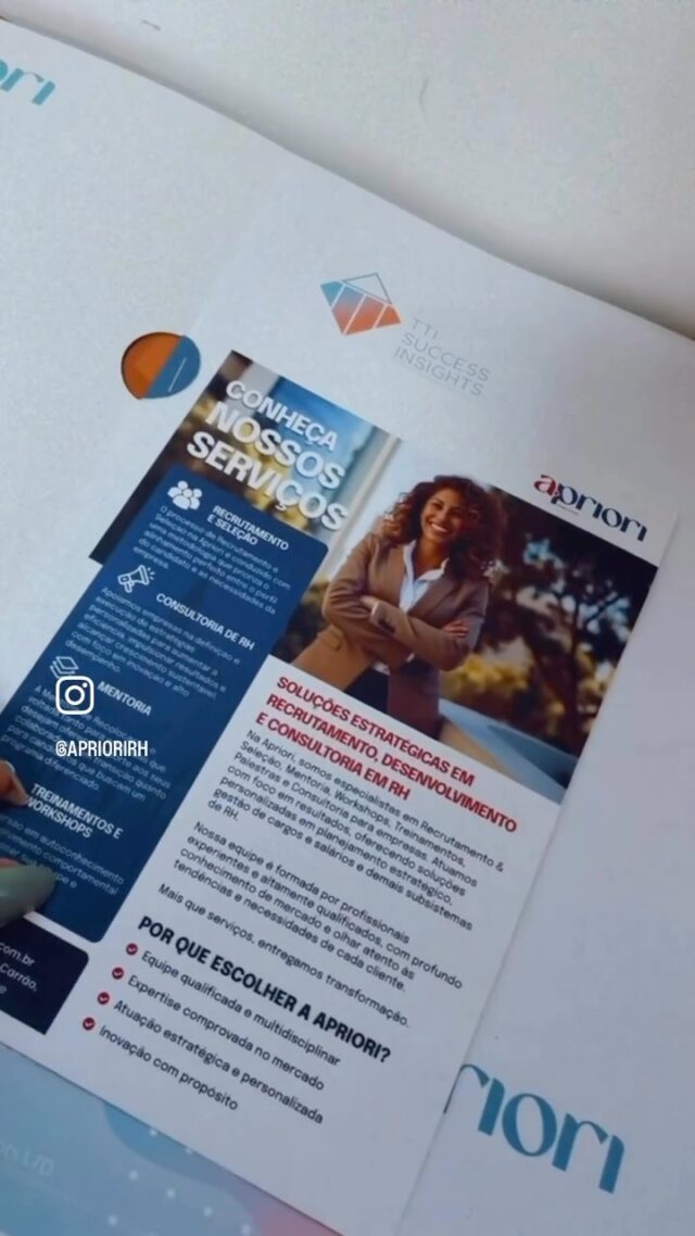 ☕✨ Tivemos uma manhã inspiradora no nosso Café com Conexão, organizado com muito carinho pela nossa coordenadora comercial @carolluiza1 

E o destaque do dia foi o workshop conduzido pela nossa sócia @marciabaldann — um verdadeiro sucesso! 👏

Especialista em DISC e com vasta experiência em desenvolvimento humano, Márcia trouxe reflexões valiosas sobre perfis comportamentais e como eles impactam a comunicação, a liderança e os resultados dentro das equipes.

Mais do que conhecimento, foi um momento de troca, conexão e crescimento. 💼💬

Agradecemos a todos os participantes por fazerem parte dessa experiência conosco! Que venham os próximos encontros. 💙

#CaféComConexão #WorkshopDISC #DesenvolvimentoHumano #RHComPropósito #TimeApriori #PerfilComportamental #conexãoquetransforma