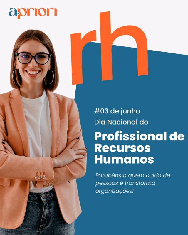 Neste Dia do Profissional de RH, celebramos quem está por trás das grandes transformações humanas e organizacionais.

Na A Priori RH, temos orgulho de contar com uma equipe dedicada, estratégica e apaixonada por conectar talentos a oportunidades.

Agradecemos também aos nossos clientes, que confiam em nosso olhar técnico e sensível para construir times de alta performance.
Juntos, seguimos fazendo do RH uma força que impulsiona pessoas, carreiras e negócios.

Feliz Dia do Profissional de RH!
💙 Com carinho, equipe A Priori RH.

#recursoshumanos #consultoria