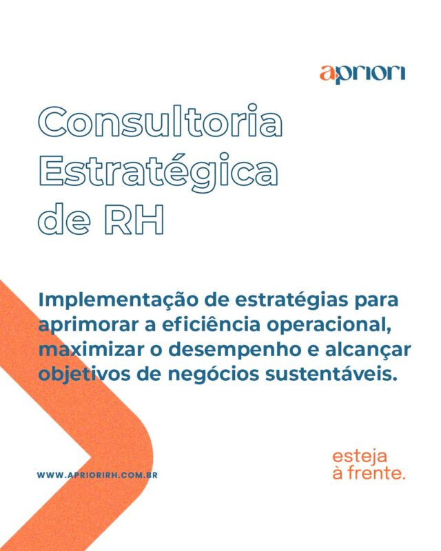 Sua empresa só cresce de verdade com uma estratégia de RH alinhada ao negócio.

Na A Priori RH, unimos visão estratégica e abordagem humanizada para transformar desafios em resultados.

📈 Engajamos times, fortalecemos lideranças e criamos ambientes de alta performance.

Vamos juntos impulsionar o futuro da sua empresa?

Entre em contato pelo link da BIO!

#consultoria #liderança #líderes #equipes